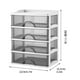 thumbnail image 2 of Gabinete de almacenamiento de escritorio transparente | Organizador de cajones multicapa para cosméticos y papelería | Caja de almacenamiento de plástico con asas redondeadas, 2 of 2