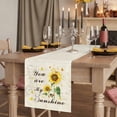 thumbnail image 2 of Table Runners 72 Inches Long Dress Scarves, Sunflower Farmhouse Kitchen/Dining Table Runner, Coffee Tablerunners, Vintage Botanical 16x72 Inch, 2 of 9