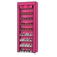 thumbnail image 4 of Ktaxon 10 Tiers Shoe Rack with Dustproof Cover Closet, Shoe Storage Cabinet Organizer Pink, 4 of 8