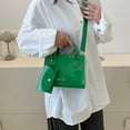 thumbnail image 5 of Nueva moda retro simple cuero artificial pequeño bolso cuadrado de dos piezas bolso de hombro tipo bandolera para mujer, 5 of 5
