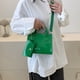thumbnail image 5 of Bolso bandolera de hombro para mujer de dos piezas cuadrado pequeño de cuero artificial simple retro de nueva moda verde, 5 of 5