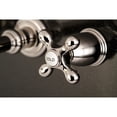 thumbnail image 4 of Kingston Brass KS7126AX English Country Two-Handle Wall Mount Bathroom Faucet, Polished Nickel, 4 of 5