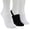 Black White Black, variant on Women’s Casual Cotton Sling-back No show Half Socks S-M BWB 3 Pack