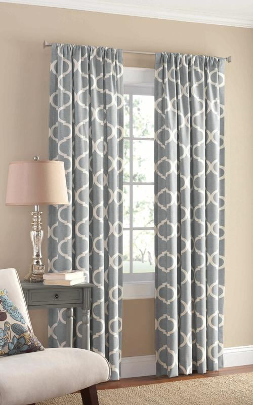 Mainstays Canvas Ironwork Curtain Panel