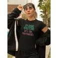 thumbnail image 2 of Done Adulting Lets Be Mermaids Women Black T-Shirt, Female Large, 2 of 4