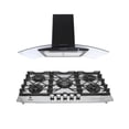 thumbnail image 1 of Combo Verona SUPRA parrilla y campana 87 cm Negro, 1 of 4