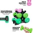 thumbnail image 6 of Yes4All 2-3-5 LBS Pair, Neoprene Coated Dumbbell Sets of 2 with Rack – Hexagonal, Anti-Slip, Anti-Roll Design, Multiple Weight Options for Home Gym Fitness, 6 of 6