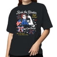 thumbnail image 2 of Smartprints Rosie the Riveter We Can Do It Women's T-Shirt Black, Cotton, S, 2 of 4