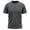 Dark Gray, variant on Mens Short Sleeve T-Shirts Classic Casual Crewneck Summer Athletic Muscle Tops Plus Size Breathable Solid Tee Shirt (Black, S)
