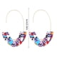 thumbnail image 5 of Pendientes en forma de U Sonducket con estampado de leopardo naranja, 5 of 6