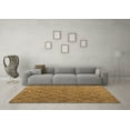 thumbnail image 3 of Ahgly Company Indoor Round Abstract Brown Modern Area Rugs, 4' Round, 3 of 4