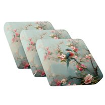 TSOVTHRID Bird Cherry Blossom Print Sofa Cushion Cover, Couch Covers Sofa Seat Covers with Elastic Bottom Washable Couch Seat Covers for Cushion Couches Furniture Slipcovers