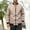 Khaki, variant on Men's Classic Bomber Jacket with Arm Patch, Full Zip Baseball Collar Casual Coat, Business Casual Outerwear with Zipper Pockets for Work Daily Black L