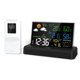 thumbnail image 1 of VA Color Screen Digital Weather Station Forecast Weather Station Radio Clock Home Hygrothermograph EU Plug A, 1 of 5