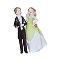 thumbnail image 2 of Wedding Cake Topper Sandtable Cake Realistic Couple Statue for Wedding Dress, 2 of 8
