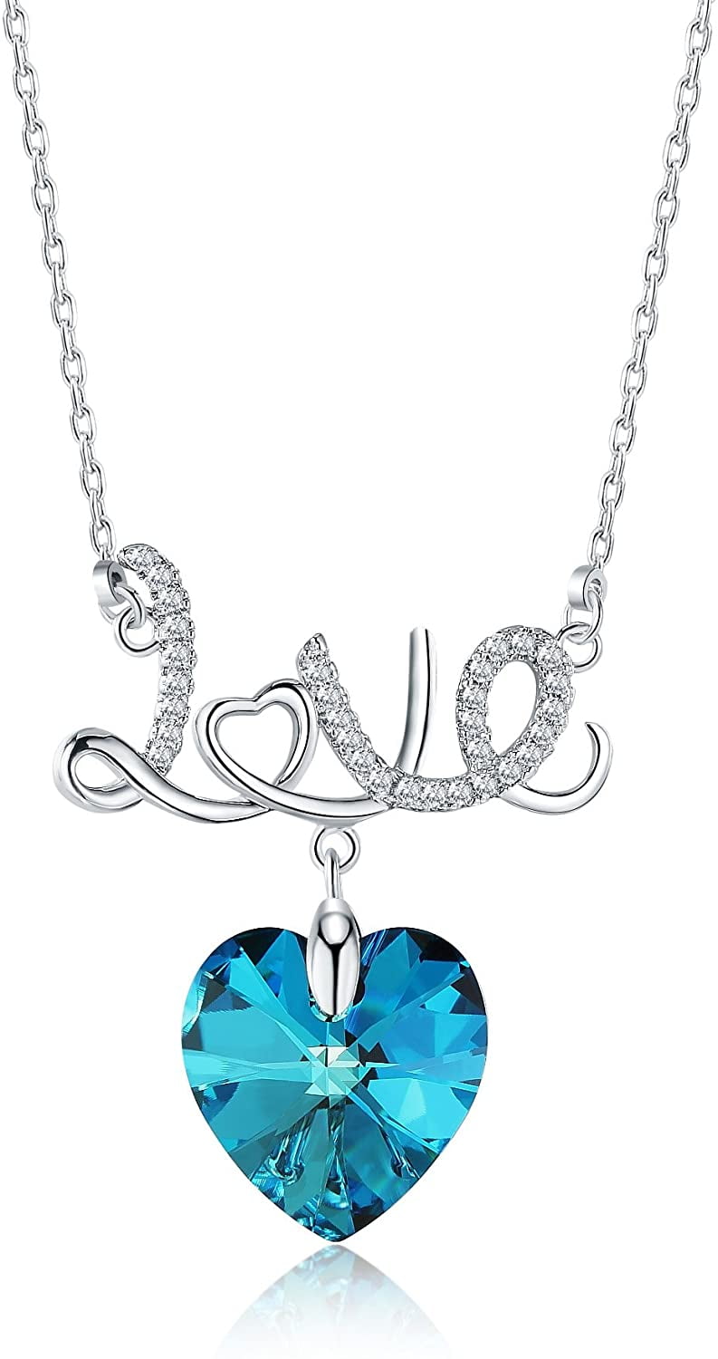 Womens Necklace with Swarovski Crystal 