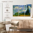 thumbnail image 5 of Elephant Stock Wheat Field With Cypresses Wall Art - Horizontal Multi Panel Canvas - Living Room Wall Decor - Nature Multi Panel - Yellow And Green Decor By Vincent Van Gogh - 50" x 32", 5 of 8