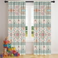 thumbnail image 5 of Blackout Kids Curtains,Orange and Purple Diamond Shaped Geometric Boho Pattern Childrens Insulated Curtains Set Of 2,Bedroom Essentials,Toddler Room Decor 42x84in(106x213cm), 5 of 5