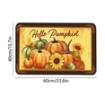 thumbnail image 3 of Hovilon 16x24 Inch Fall Pumpkin Thanksgiving Doormat, Yellow Polyester Welcome Mat, Non-Slip Washable Autumn Harvest Door Rug for Front Porch Entryway Kitchen, Indoor Outdoor Farmhouse Home Decor, 3 of 6