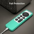 thumbnail image 2 of Fintie Protective Case For Apple TV Siri Remote 2021/2022 - Honey Comb Lightweight Anti Slip Shockproof Silicone Cover For Apple TV 4K / HD Siri Remote Controller (2nd Gen / 3rd Gen), Turquoise, 2 of 8