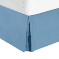 thumbnail image 2 of Nestl Easy Fit 14” inch Tailored Drop Pleated Microfiber Bed Skirt Dust Ruffle, Queen, Blue Heaven, 2 of 4