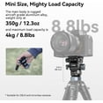 thumbnail image 3 of SmallRig Video Head with Leveling Base, Quick Release Plate for Arca Swiss and Adjustable Handle, Tripod Pan Tilt Head Fluid Head for Compact Cameras DSLR Cameras, Load up to 8.8lb/4kg-4170, 3 of 9