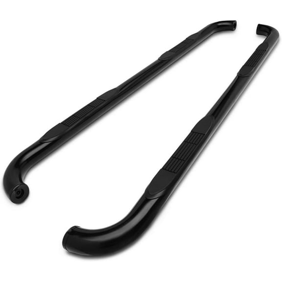 TAC Side Steps Fit Chevy Silverado/GMC Sierra 1999-2018 1500 & 1999-2019 2500/3500 Extended/Double Cab (Body Mount) Truck Pickup 3" Black Side Bars Step Rails Running Boards 2Pcs