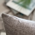 thumbnail image 4 of Phantoscope Textural Faux Linen Series Decorative Throw Pillow, 20" x 20", Light Gray, 1 Pack, 4 of 6