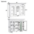 thumbnail image 3 of 40" Bathroom Cabinet With Mirror And - Offers Versatile Storage Options For Bathrooms Wall Mounted Mirrored Doors Reflects Adds Space, 3 of 7