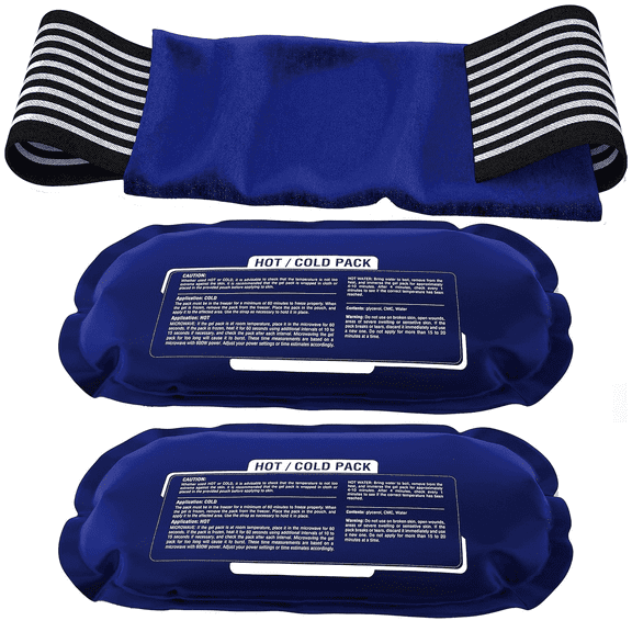Rebelduck Ice Pack (6-Piece Set) – Reusable Hot and Cold Therapy Gel Wrap Support Injury Recovery, Alleviate Joint and Muscle Pain – Rotator Cuff, Knees, Back & More