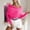 Hot Pink, variant on Olyvenn Women's Off Shoulder Sweaters Sexy Crisscross Wrap Knit Sweater Batwing Sleeve Pullover Sweaters Casual Fall Tops Hot Pink Free Size