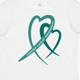 thumbnail image 4 of Inktastic Ovarian Cancer Awareness Teal Heart Ribbons Boys or Girls Toddler T-Shirt, 4 of 5