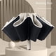 thumbnail image 1 of Paraguas automático, sombrilla invertida, sombrilla protectora solar para mujer, sombrilla para sol y lluvia, de doble uso, estilo retro, grande, con protección UV para hombres, 1 of 5