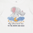 thumbnail image 4 of Inktastic My Oma Loves Me to the Moon and Back Elephant Family Boys or Girls Baby T-Shirt, 4 of 5