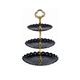 thumbnail image 1 of Exhibidor 3 Niveles Soporte Base Para Cupcakes Y Postres NEGRO DORADO, 1 of 4