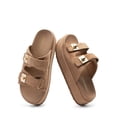 thumbnail image 5 of DREAM PAIRS Platform Sandals Women Raffia Espadrilles Summer Comfortable Wedge Sandals Beach Vacation Adjustable Buckle Cute Slide Sandals, 5 of 7