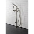 thumbnail image 2 of Aqua Vintage CCK8106DX Concord Freestanding Tub Faucet with Supply Line, Stop Valve, Polished Nickel, 2 of 8