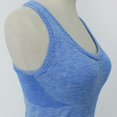 thumbnail image 3 of de ejercicio para Mujeres Secado para Jogging Aptitud Entrenamiento Yoga Gimnasio. Azul Hugo Chaleco de yoga, 3 of 10