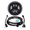 thumbnail image 1 of AlyoNed Kit de lámpara LED para faros delanteros de motocicleta de 7 pulgadas con soporte de montaje compatible con Harley Davidson Fatboy Street Glide Heritage Softail Road King Switchback Electra Gl, 1 of 5