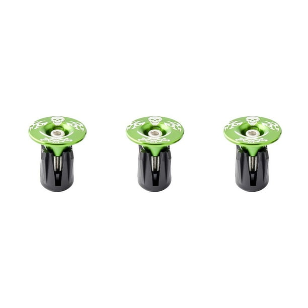 Soidarity 1 par de tapas de manillar, accesorio de ciclismo, pieza de bicicleta para reemplazar verde Type1 NO1