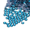 thumbnail image 1 of Uxcell 2880 Pcs Hotfix Strass à Dos Plat Cristal Gemmes en Verre SS10 2,9 mm Bleu Vif, 1 of 5