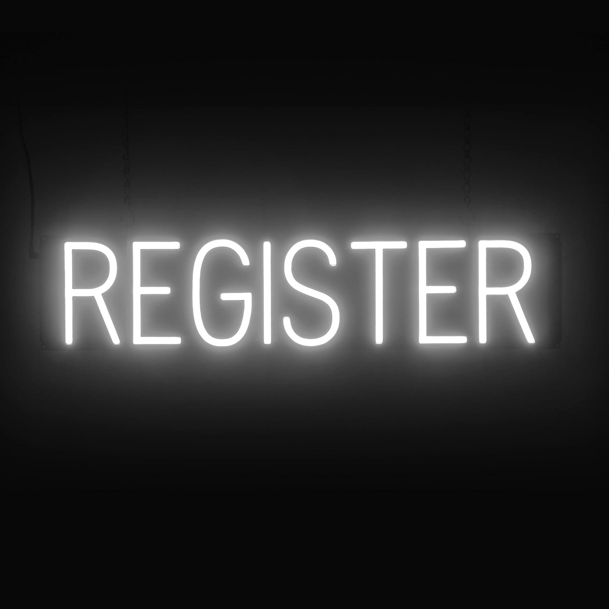 SpellBrite REGISTER LED Sign for Business. 28.1