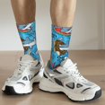 thumbnail image 6 of Vsdgher Sharks Summer Crew Socks for Men & Women, Breathable Casual Athletic Ankle Socks, 6 of 6