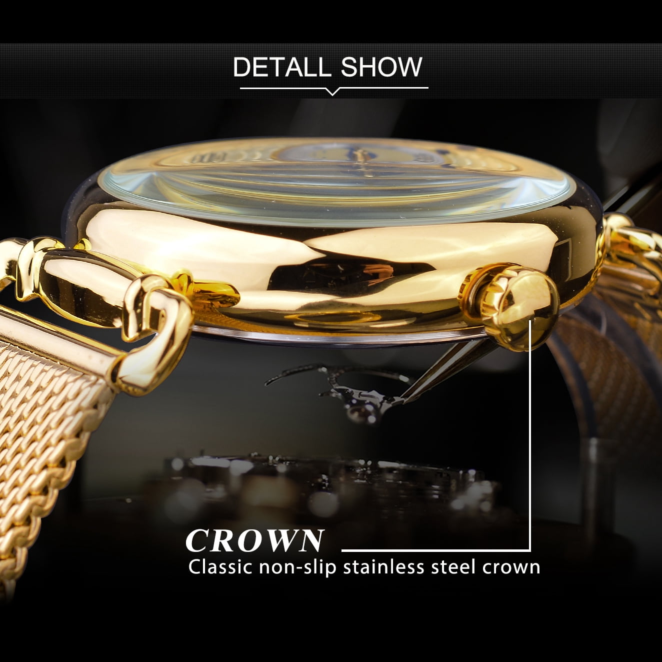 REWARD 2025 Men Watches Golden Classic Vintage Watch For Business Quartz Wristwatch With Gift Box Dual time zone, luminous, Waterproof, Calendar