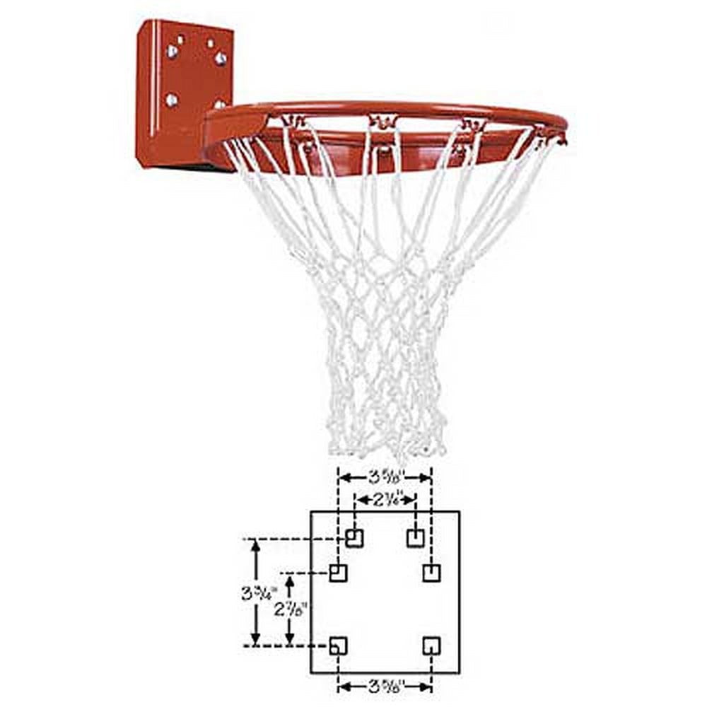 FT170R First Team Heavy Duty Rear Mount Fixed Basketball Rim