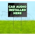 thumbnail image 1 of Car Audio Installed Here (18" x 24") Yard Sign, Includes Metal Step Stake, 1 of 6