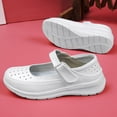 thumbnail image 2 of YOURDIARY Women's Hollow Nurse Shoes Breathable Platform Loafers Low Top for Driving Work, 2 of 3