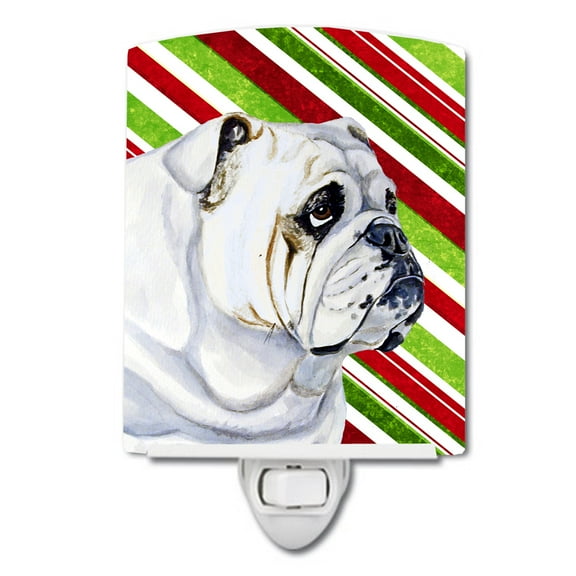 Bulldog English Holiday Christmas Ceramic Night Light