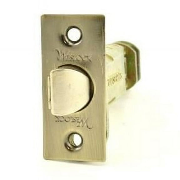 Weslock 12721XA-SL Dual Option Adjustable Dead Latch, Antique Brass