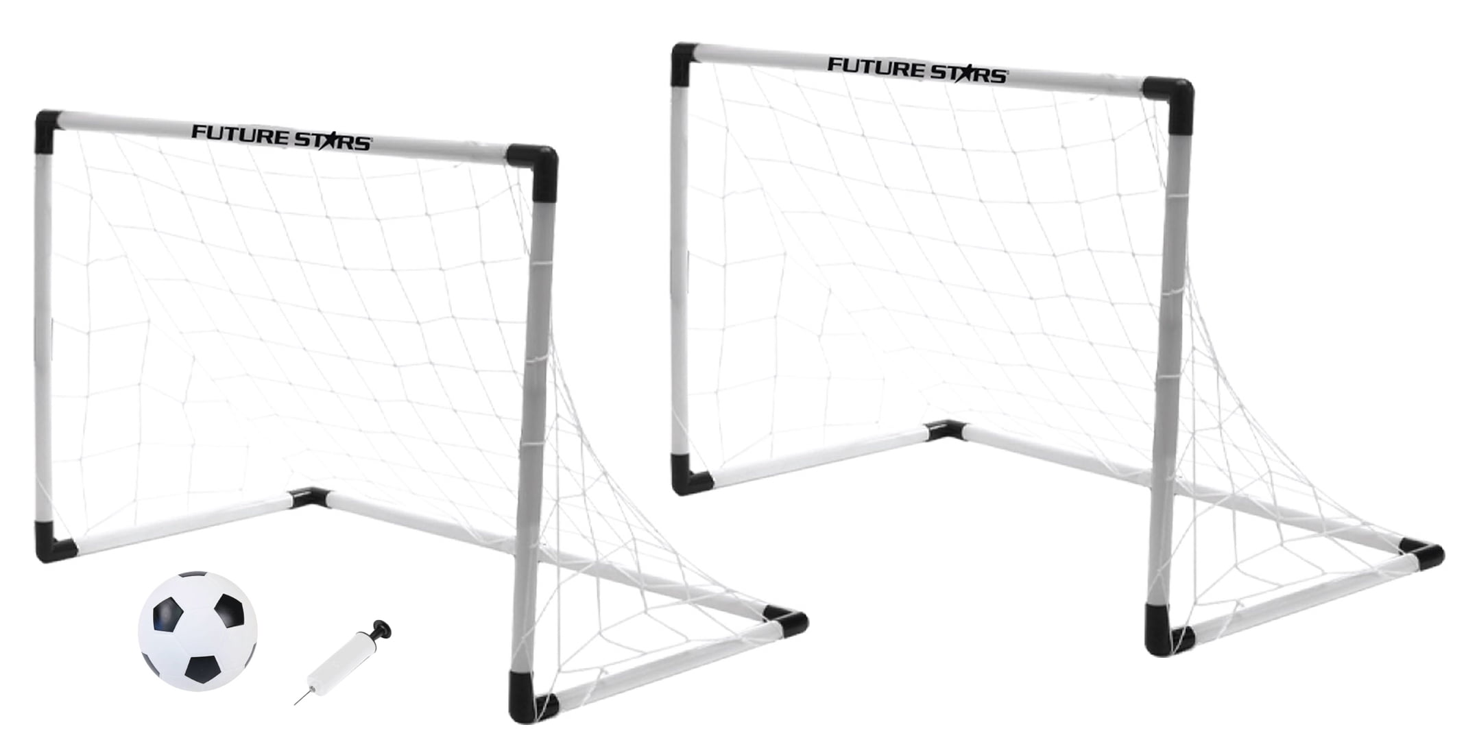 Future Stars 2-in-1 Junior Soccer Game Set - Nets, Ball and Pump - For Ages 2 and Up
